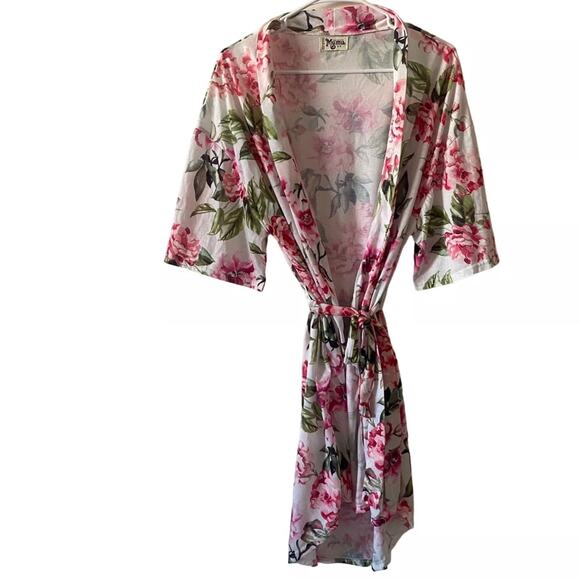 Show Me Your Mumu Pink and Green Brie Floral Robe - One Size 🌸🌿🌸 - Picture 6 of 13